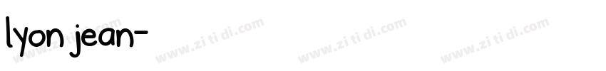 lyon jean字体转换